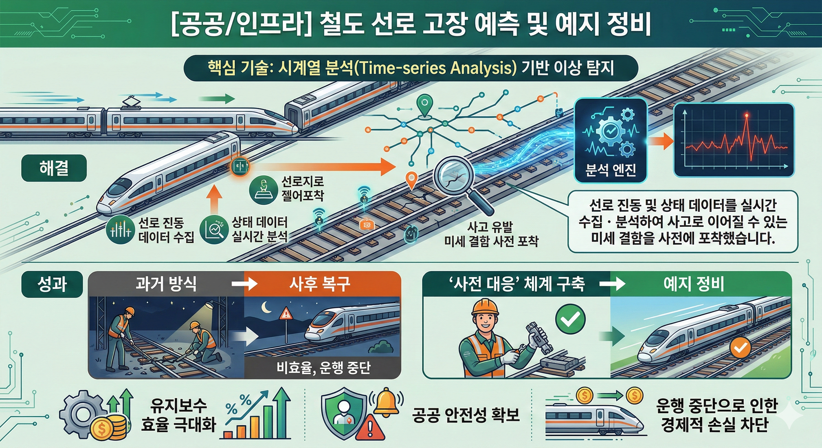 [공공/인프라] 철도 선로 고장 예측 및 예지 정비 사례